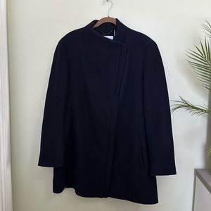 Calvin Klein Wool Blend Coat | Navy